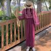 2025 Spring/Autumn French Puff Sleeve Round Neck Women's Casual Loose Top