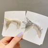 Korea New Trendy Crystal Fish Type Metal Casual Party Hairpin Girl Cute Hair Clip with Pearl
