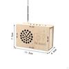 DIY FM Radio Modell Wissenschaftsprojekt Holz Lernspielzeug Bausatz 3D Puzzle für Jungen Mädchen