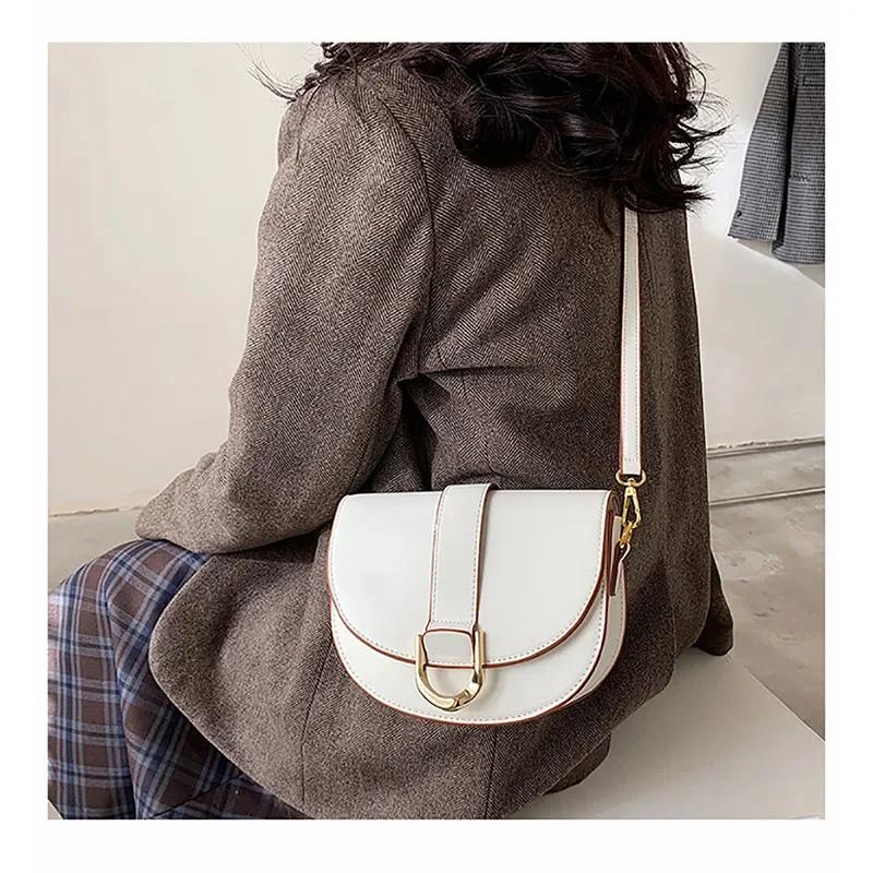 

Высококачественная популярная сумка на одно плечо в стиле полумесяца, модная большая вместительная квадратная сумка для девочек, легкая роскошная сумка через плечо