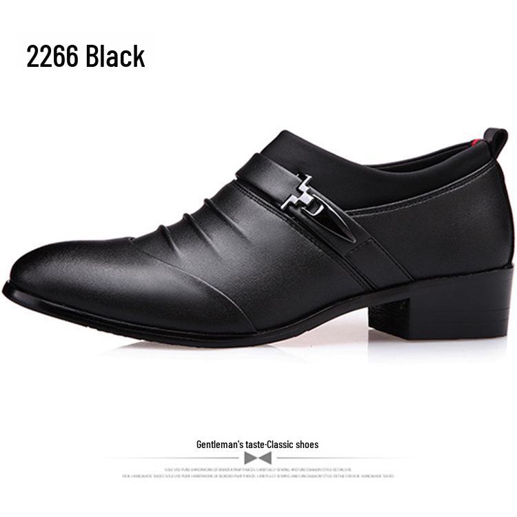 Aofu 2266 Men's Pointed Toe Slip-On Leather Formal Shoes