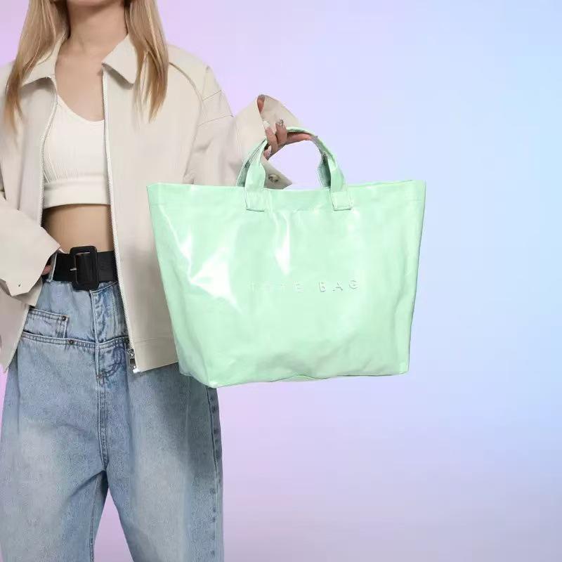 2025 Women's Large Capacity Transparent PVC Handbag - Fashionable, Water-repellent, Simple Style