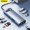 Baseus 4K 60Hz USB C Hub Type C To Ethernet Port PD 100W Adapter for Macbook Pro USB 3.0 Hub Laptop Tablet Accessories