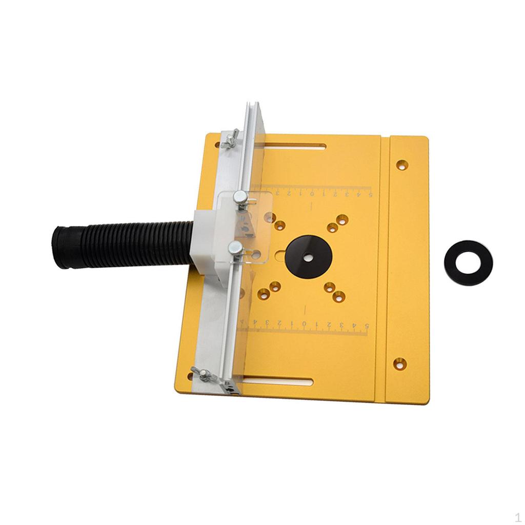 Aluminum Router Table Insert Plate Guide Sliding Brackets 20cm X 24cm/7.87" 9.45" Trimmer Tool for