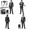 Medicom Toy Mafex 085 John Wick Chapter 2 Action Figure With Interchangeable Heads And Box Packaging