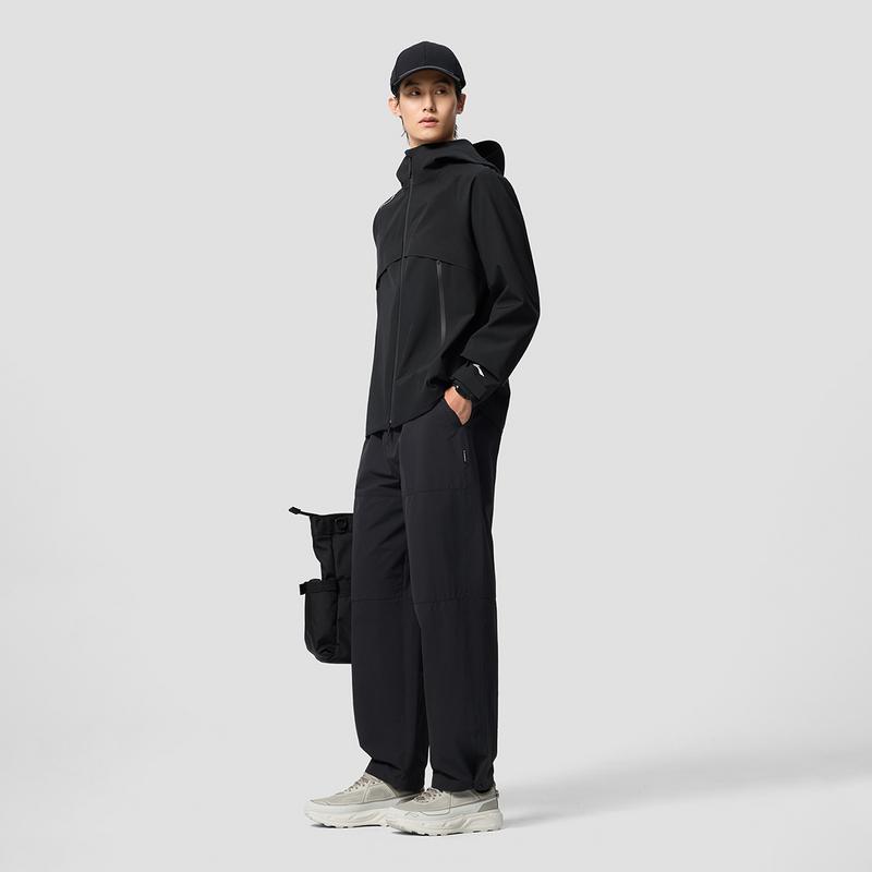 Li-Ning Outdoor CF Letter Zipper Hooded Versatile Casual Windproof Breathable Wear-Resistant Cold-Resistant Rainproof Jacket Unisex Jacket AEMW007-1