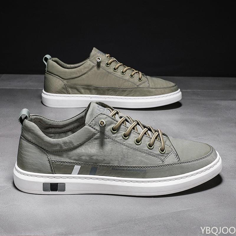 New Breathable Men Shoes Casual solid color lace up shoes Low cut comfortable Sneakers Trendy Male versatile flats Zapatos Homme