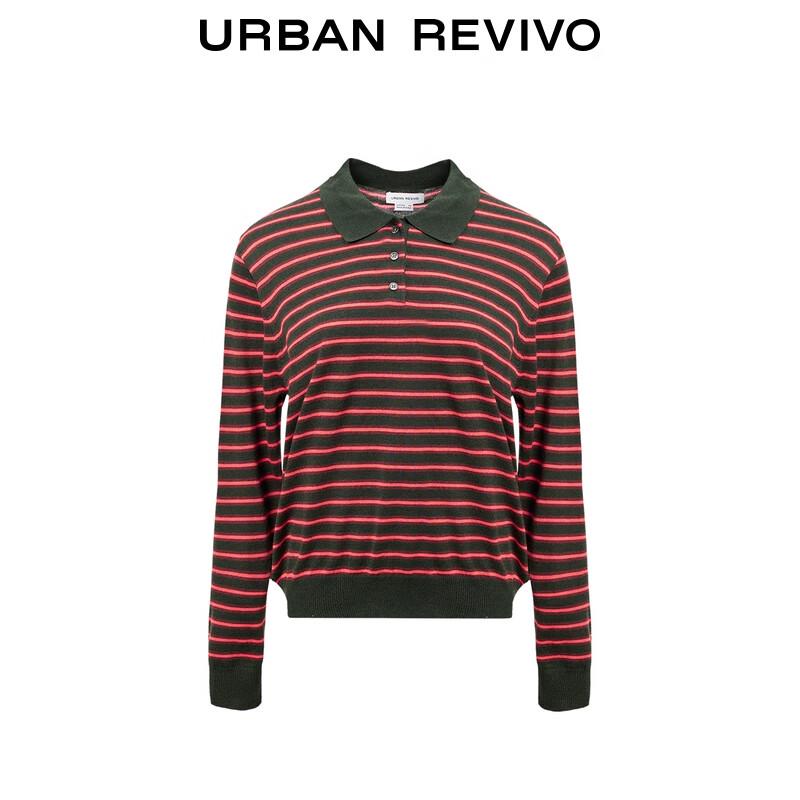 UR Women's Retro Striped Loose-Fit Knit Sweater