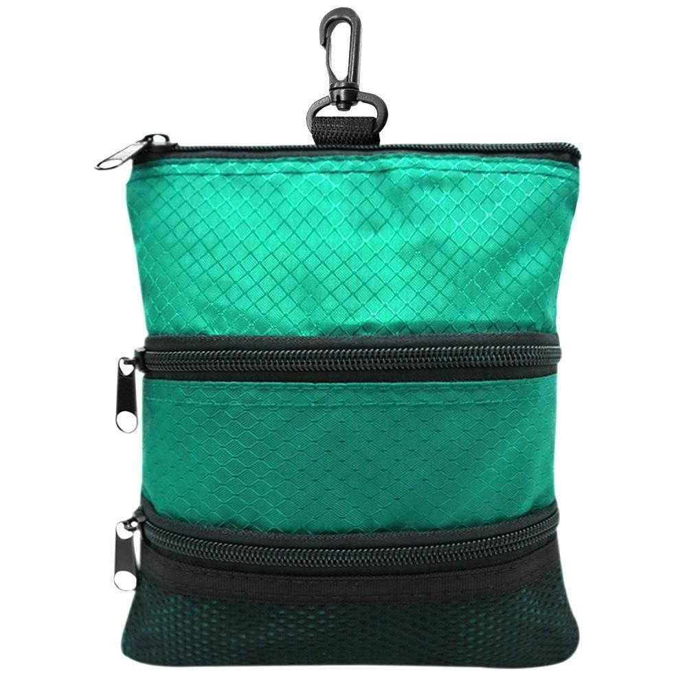 Portable Golf Storage Bag Three Layer Golf Pouch Accessories Carrier Golf Ball Bag Traveling