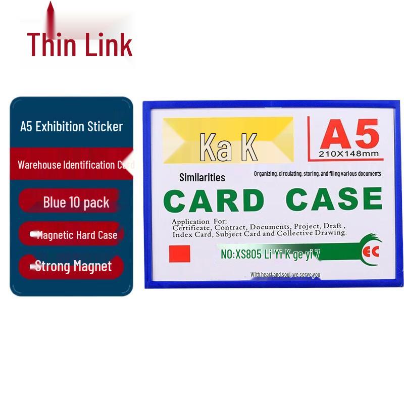 Magnetic A5 Label Display Holder