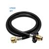 2 Pack 6FT Propane Adapter Hose 1Lb To 20Lb,POL Male Connection Hose for Buddy Heater, Stove, Porta
