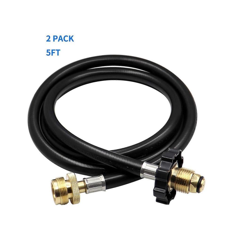 2 Pack 6FT Propane Adapter Hose 1Lb To 20Lb,POL Male Connection Hose for Buddy Heater, Stove, Porta