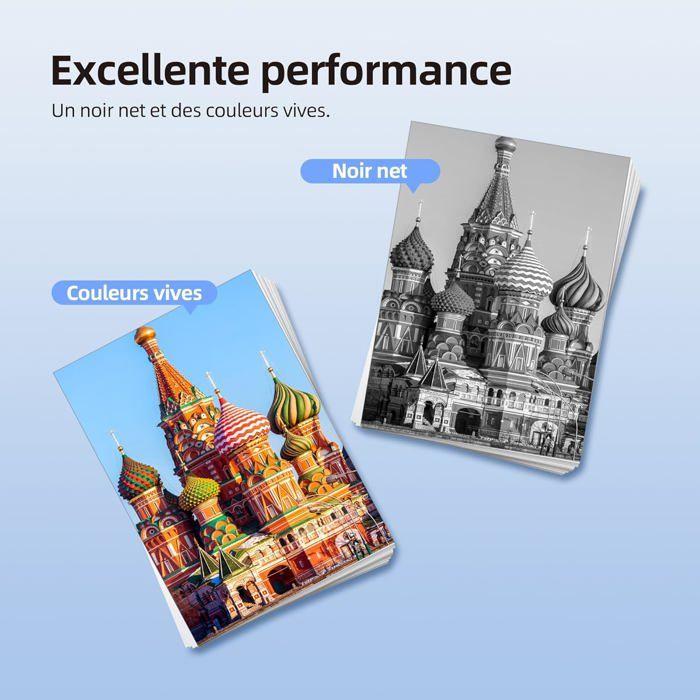 Tintenpatronen - WEISS CANNON - 303 XL Schwarz und Farbe - Kompatibel mit HP Envy Photo - 2er-Pack
