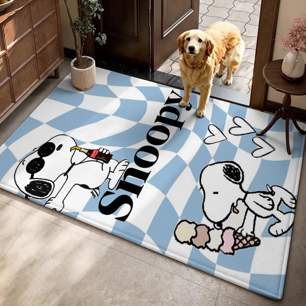 Snoopy Patriotic Parade Theme Rug Durable Stainresistant Easyclean Carpet For Kids Bedroom Play Area Home Party Decor Christmas Gift