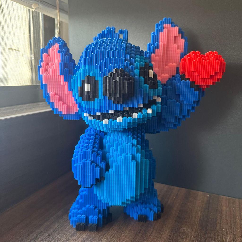 Extra Large Stitch Building Blocks Compatible with LEGO: Interlocking Puzzle Toys for Boys and Girls, Educational Gifts