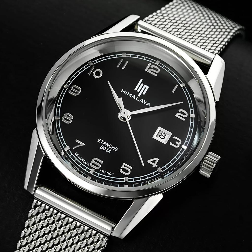 Authorized Dealer Lip Watch HIMALAYA 29 Watch 671612 Himalaya Black with Silver Mesh Strap [LIP] Women's