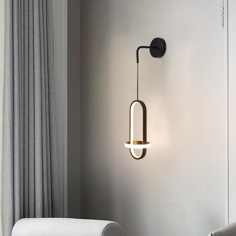 Creative Net Red Led Bedroom Wall Lamp Decoration Master Bedroom Nordic Designer Background Wall Light Luxury Bedside Lamp