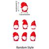 6/12Pcs Cute Mini Resin Gnomes Red Christmas Figurines For Diy Fairy Garden Fall Winter Thanksgiving Potted Plant Decor Gift