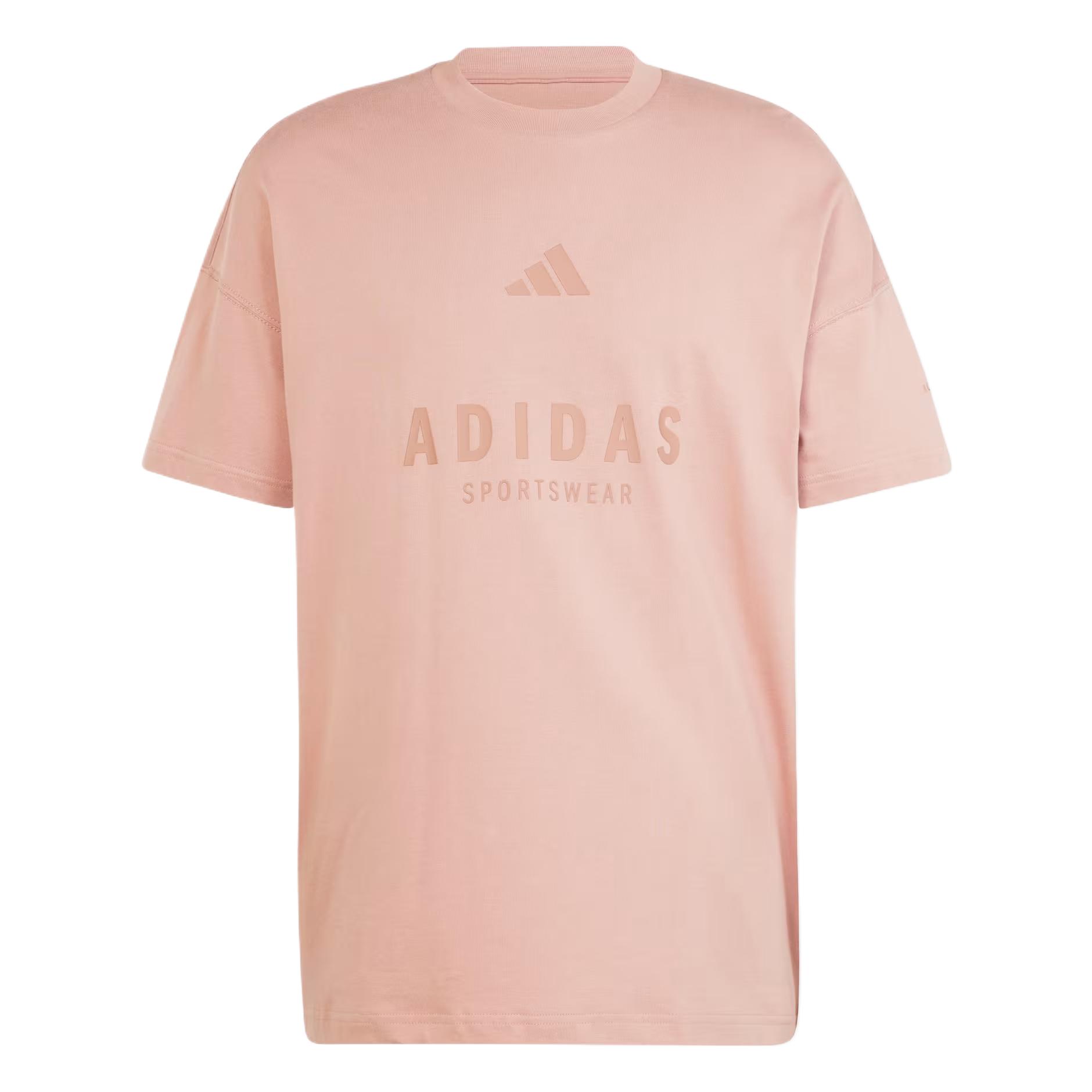 

Adidas All Season Graphic Tee Men Tops Pink JJ3659 L