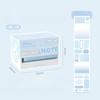 Pearlescent Pull Tab Sticky Notes Waterproof Translucent Study Memo Pads See-Through Reading Highlight Tape Stationery Gifts