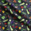 Soimoi Veggies Print,  Cotton Cambric, Quilting Fabric Sold by The Yard 42 Inch Wide, Medium Weight Cotton Fabric, Sewing  Supplies,Aquamarine