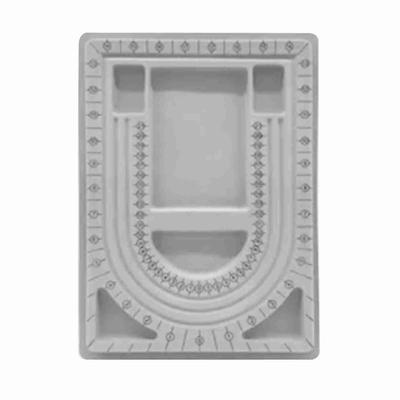 Perlenmessbrett, kleines tragbares Perlendesigntablett für die Herstellung von DIY-Schmuck, Armbändern und Halsketten