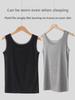 Damen Modal Geripptes Tanktop mit breiten Trägern und Spitzenbesatz - Frühling/Sommer Übergröße Lockere Passform