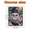 DIY Süße Eule Perlen Diamant Kunst Kits Ohne Rahmen 30x40cm Edelstein Kunst Diamant Malerei Kits für Erwachsene/Anfänger Geschenkidee Heimwanddekoration