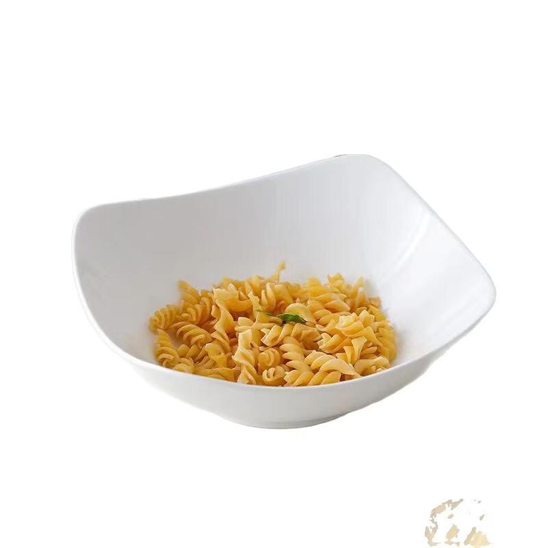 Einfache reinweiße 8-Zoll-Quadrat-Keramikplatte