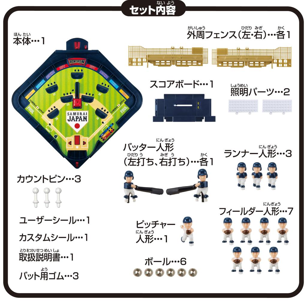 Epoch Baseball Board 3D Ace Samurai Japan National Team ST Mark Ages 5 and Toy 2 Players Game, Standard, Japan, Version, Certified, Up, Game,