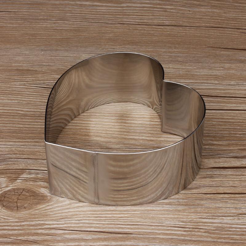 WS Stainless Steel Heart-shaped Mousse Ring Cake Mold