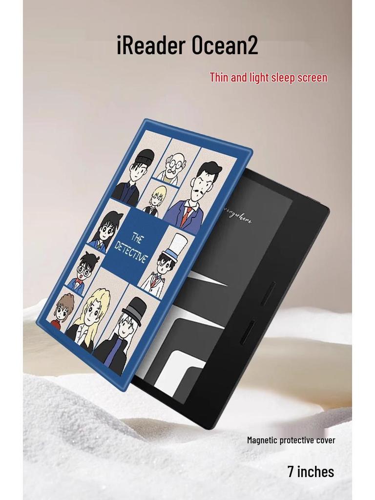 Conan Magnetic Cartoon Protective Case for Onyx Leaf 5S/6/Tab 8C E-reader
