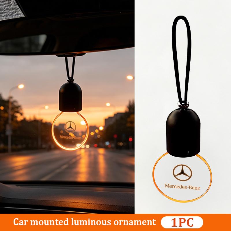 AABGW1 For Benz Car Rearview Mirror Decor Acrylic Retro Light Atmosphere Light Interior Decoration AMG VIANO GLB GLC GLE GLK W108 W124