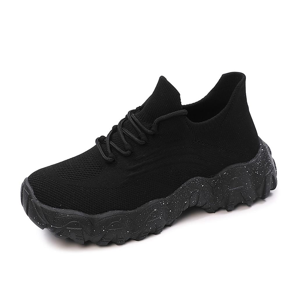 Exclusive for 20252025 large size sports women's shoes breathable fly-woven socks shoes one-pedal lazy shoes