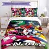 Ensemble de literie 3 pièces Nom personnalisé Dessin animé Mighty Morphin Power Rangers Housse de couette Fermeture Comprend 1 housse de couette et 2 taies d'oreiller Pour toutes les saisons Chambre D