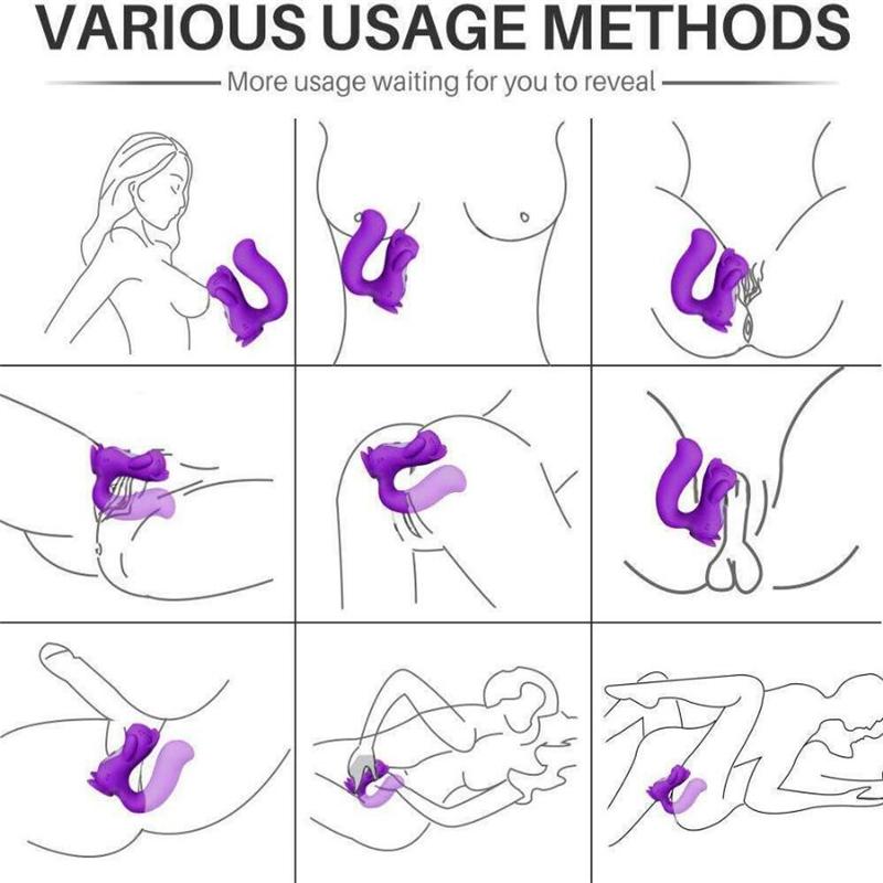 Tvar veverky Olizování klitorisu Stimulátor Vibrátory Odsávačka jazyka Vaginální vibrátor pro ženy Masturbátor Sání Sexuální hračky