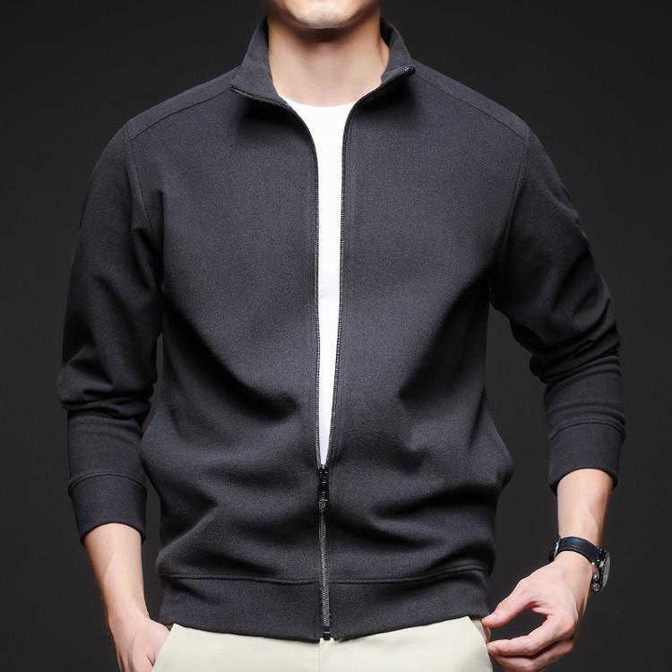 

Men s Autumn Fashion Solid Color Long-Sleeve Casual Jacket for Middle-Aged and Young Medium