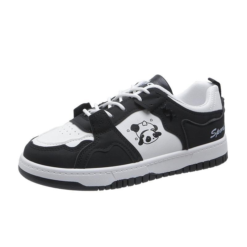 Panda Head Little White Shoes Women's Spring and Autumn New Student Platform Sports Shoes Single Shoes Cute Casual Board Shoes