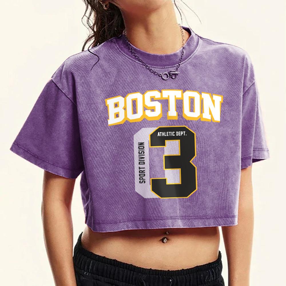 

Бостон 03 Креативный принт с буквами Женские выстиранные футболки Хлопок Мода Короткий рукав Мода Индивидуальность Топы Футболка XL