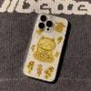 Gold foil lucky cat space phone case is suitable for Apple 16 transparent iphone14 protective case 1512proXR