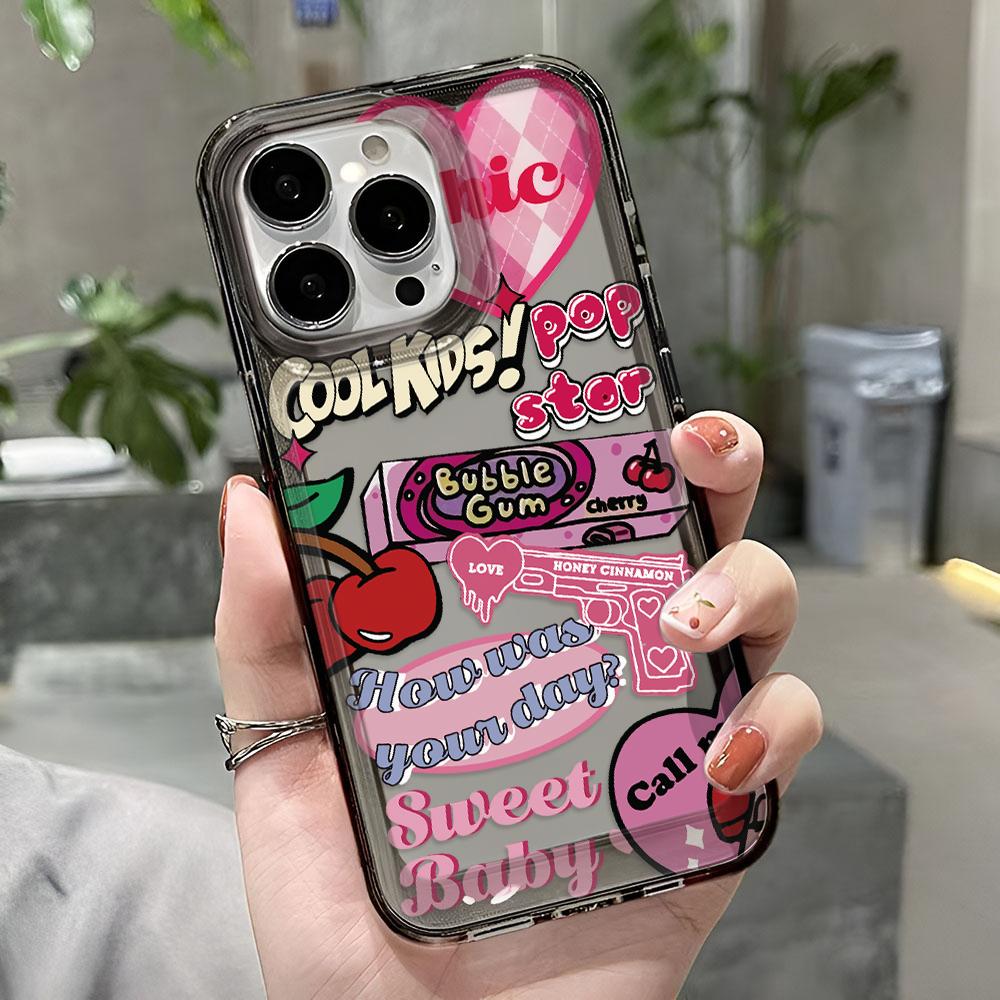 Phone Case For Iphone 17 Air 16 15 14 Plus 13 12 11 Pro Max Color Label Ultra Thin Soft Phone Case Cover Funda