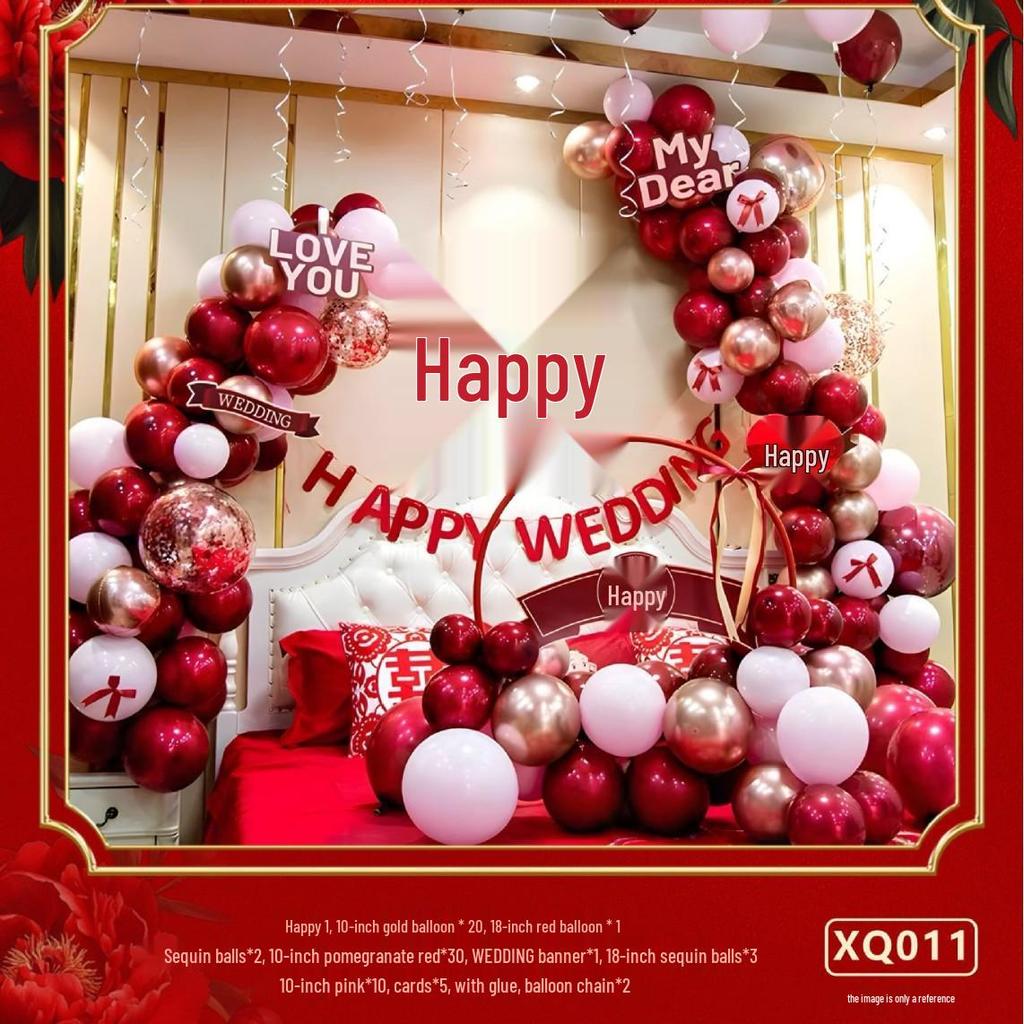 Hochzeitszimmer Ballon Dekorationen: Elegante Ballon-Dekoration für Hochzeiten