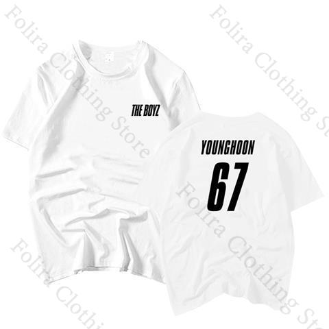 THE BOYZ Album The First Printing Tshirt for Fans Summer Tops Short Sleeve Tee Women Clothing Womens Tshirt Daily T Shirts