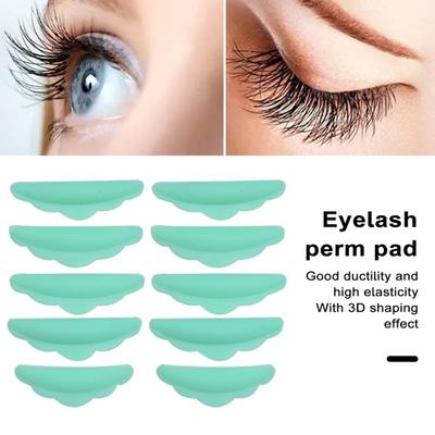 10 Pairs Silicone Eyelash Curling Pads Soft Gentle Stretchable Comfortable Eye Use Lash Perm Gasket