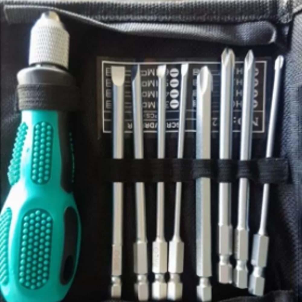 Magnetic Tip Screwdriver Set Knock-Through Handle Flat-head Screwdriver  Appliances Repair