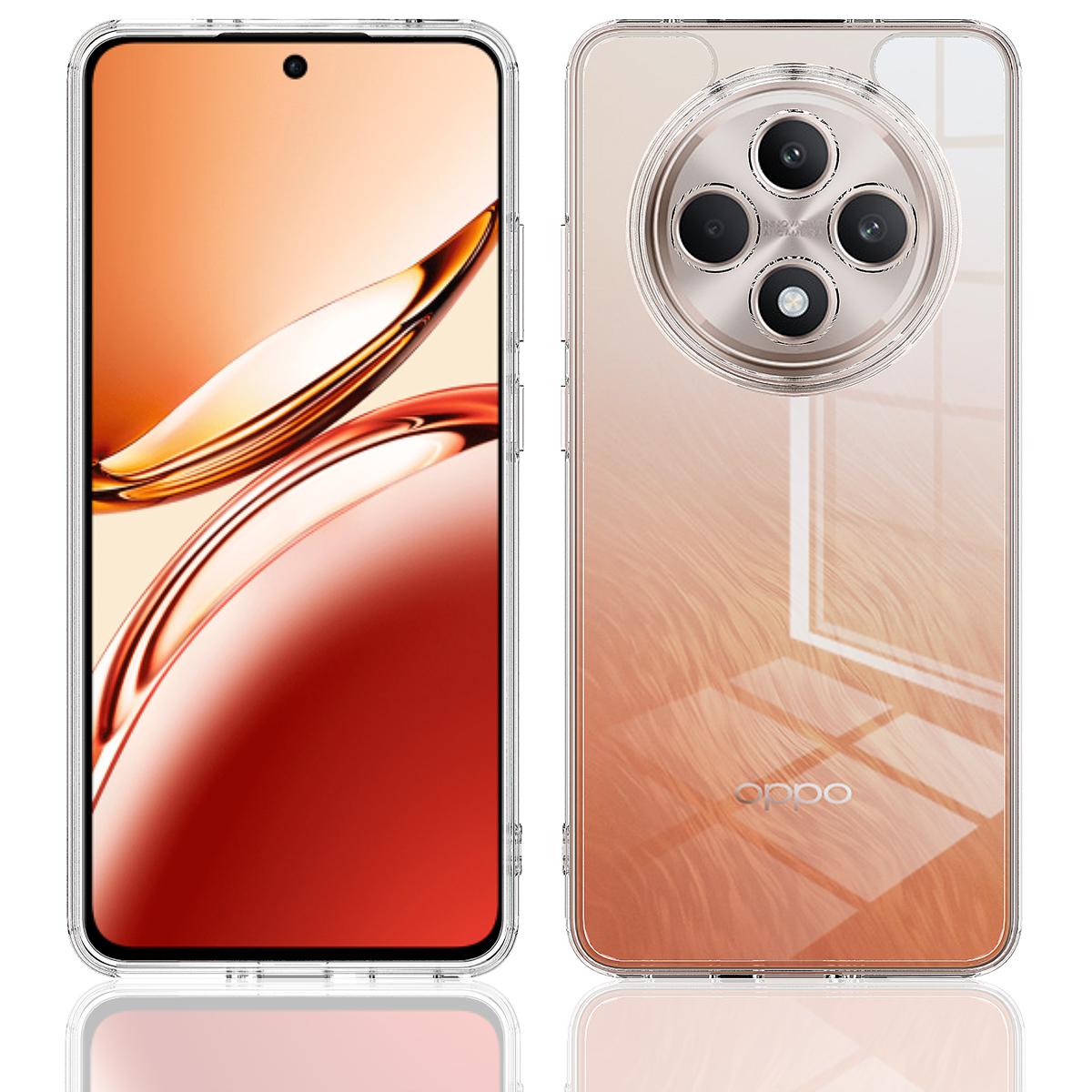 

Для Oppo Reno12 FS 5G/Oppo F27 5G/Oppo Reno12 F 5G Прозорий чохол для телефону TPU+Акрил Ударостійка задня кришка телефону Clear