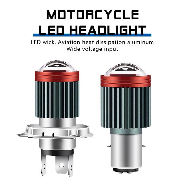 1PC 144SMD H4 P15D BA20D Motorcycle Headlight Bulbs White 12v LED Headlamp Fog Light Spotlight Play and Plug