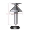 Integrierter Formfräser R18/R30 Fräserbits Für Holztür/Wandschrank 1/2 Zoll/12mm Schaft Für Professionelle Holzbearbeitung