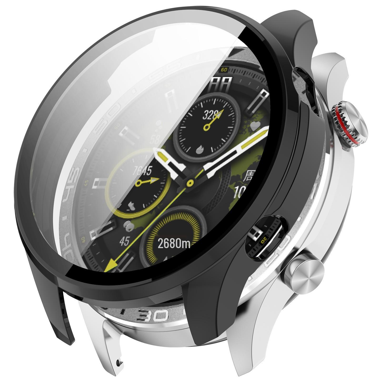 Compatible with Honor 5 Pro: Drop-Proof PC & Tempered Film Integrated Protective Case & Watch Guard. Honor Watch 5 Pro чёрный