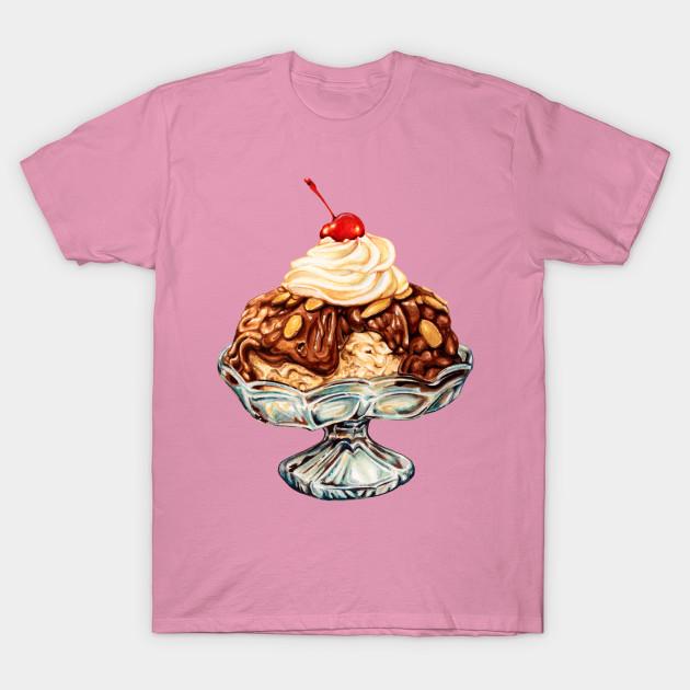 T Shirt Women Ice Cream Sundae Harajuku Print Kawaii Tshirt Summer Short Sleeve Female T-Shirt Top Tee